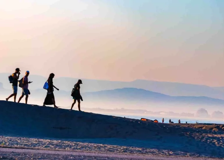 mer au coucher du soleil